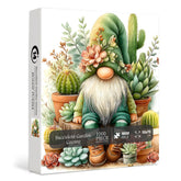 Succulent Garden Gnome Jigsaw Puzzle 1000 Pieces